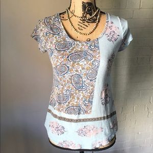 XS Lucky Brand Light Blue T-Shirt